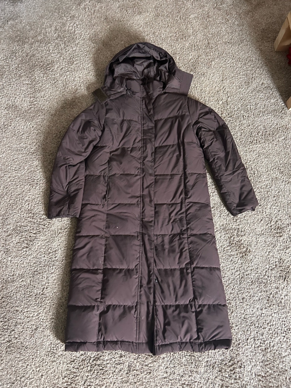 L.L. Bean Women's 3/4 length Coat in Chocolate Brown